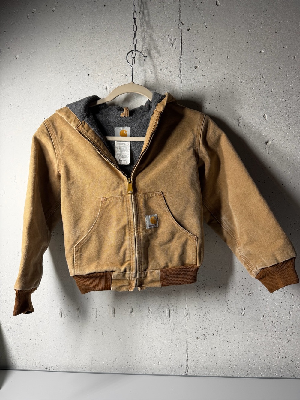 Carhartt Tan Brown Workwear Canvas Pocket Jacket M (8)
